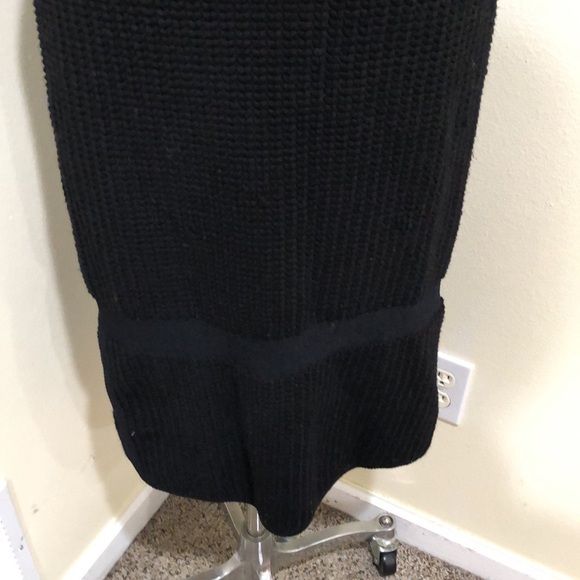 Helmut Lang for Intermix Sweater Dress Sweaterdress Size Small Black Turtleneck - Picture 4 of 14